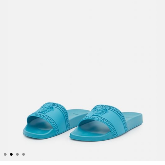 Versace rubber Medusa slides sz 42 US 9 dust bag - Picture 2 of 4